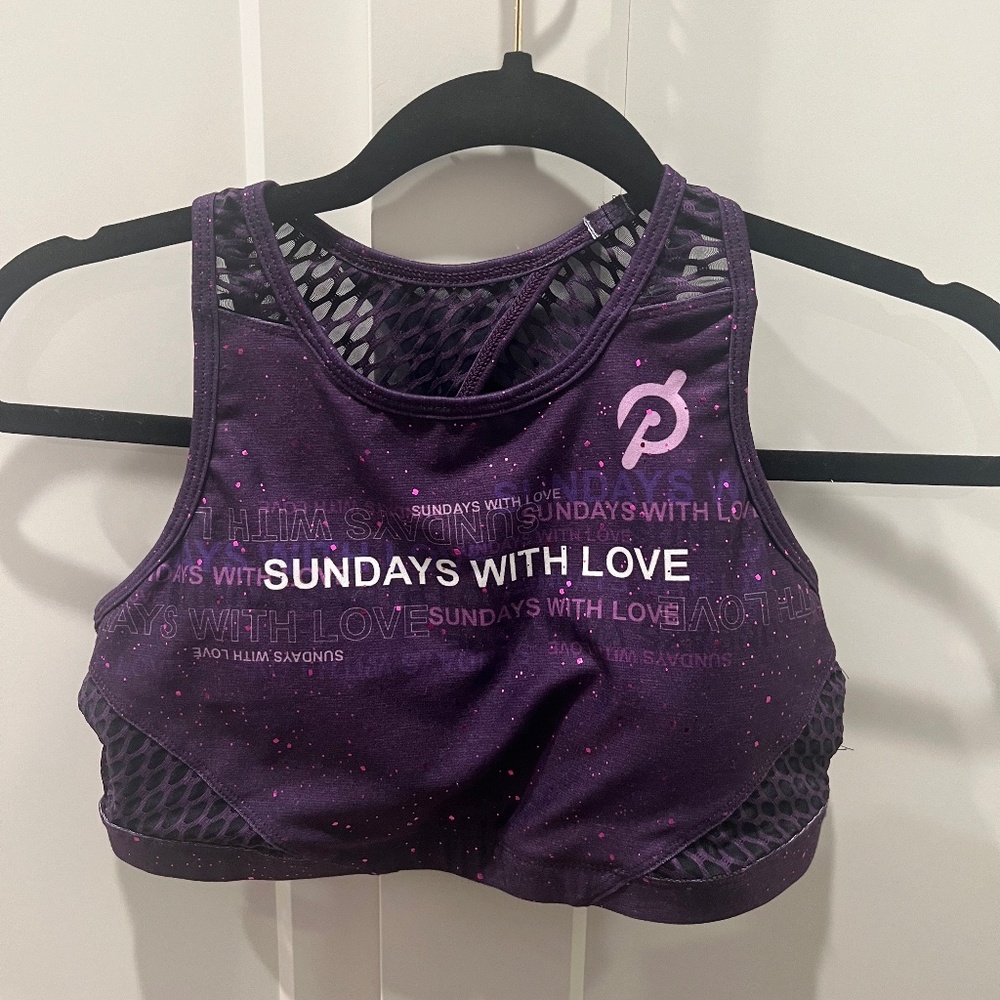 Sundays with Love (Ally Love) Peloton Bra - WITH brand MEDIUM